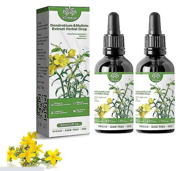 1/2/3ks Clearbreath Dendrobium & Mullein Extract - silná podpora pľúc > čistenie a dýchanie, bylinná esencia pre zdravie pľúc, clearbreath dendrobi... on Productcaster.