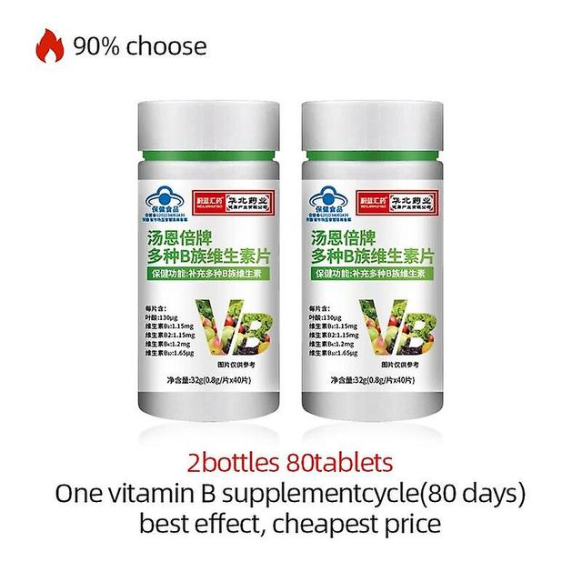 Jinzhaolai Vitamin B Complex Supplement Folic Acid Tablets Vitamins B1 B2 B6 B12 Daily Nutritional Supplements Health Support Cfda Approved 2bottle... on Productcaster.