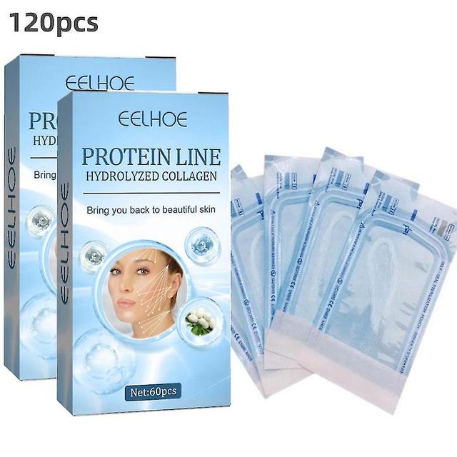 60/120/180pcs Protein Thread No Needle Gold Protein Line Absorbable Collagen For Facial Lift Anti Aging Hyaluronic Tightening Skin Tools 120pcs on Productcaster.