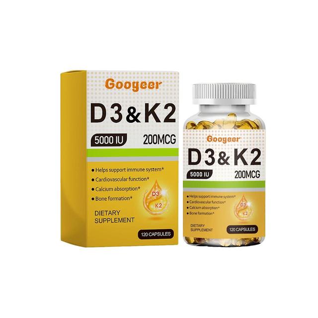 Boost Your Health with GOOGEER Vitamin D3 5000 IU and Vitamin K2 200MCG Vitamin D3 K2 High Strength Supplement 1bottle on Productcaster.