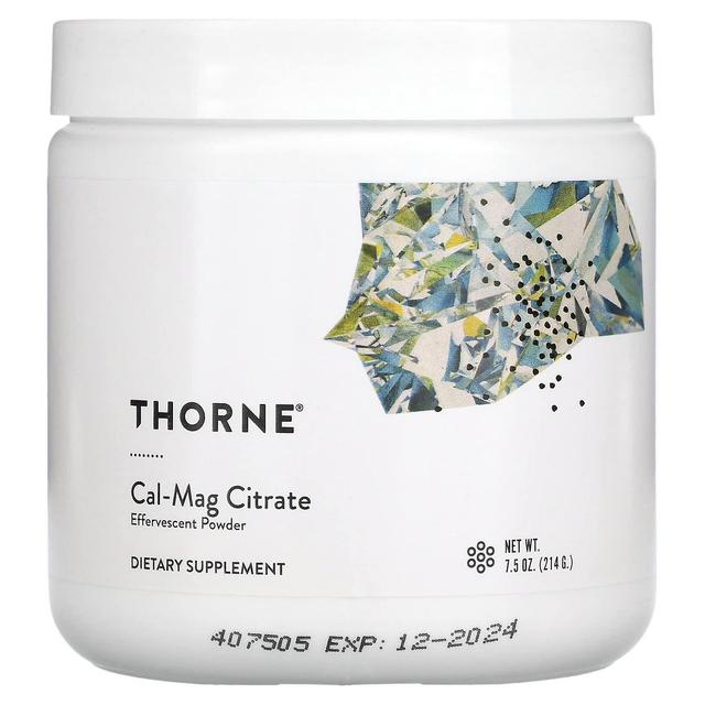 Thorne Research, Cal-Mag Citrate, Effervescent Powder, 7.5 oz (214 g) on Productcaster.