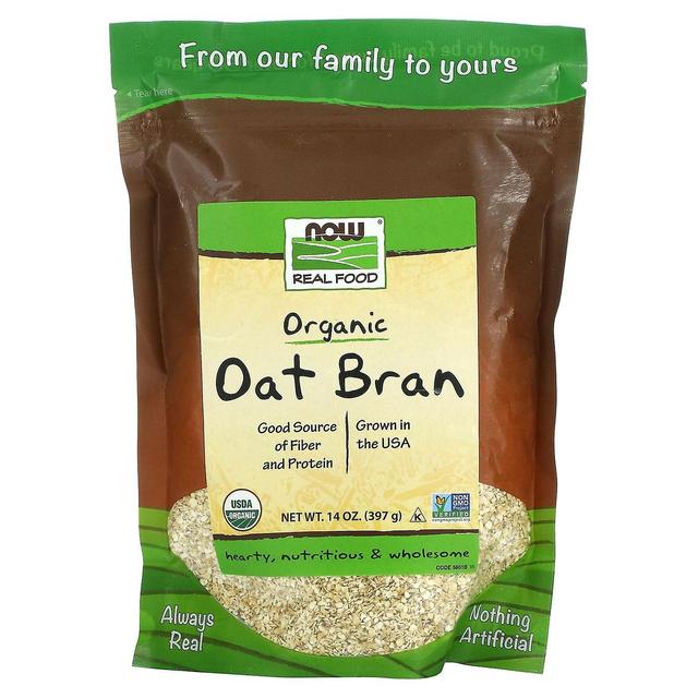 NOW Foods, Real Food, Organic Oat Bran, 14 oz (397 g) on Productcaster.