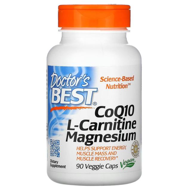 Doctor's Best Lægens bedste, CoQ10 L-carnitin magnesium, 90 veggie caps on Productcaster.