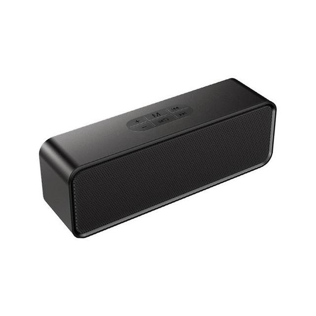 Multi-functional Mini Wireless Cuboid Speaker 3d Stereo Music Loudspeaker For Home Bedroom Black on Productcaster.