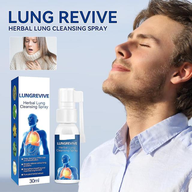 unbrand Herbal Lung Cleansing Spray, Herbal Lung And Breath Spray, Herbal Lung Cleansing Spray, Natural Herbal Lung Essence Relax Body 2 pcs on Productcaster.