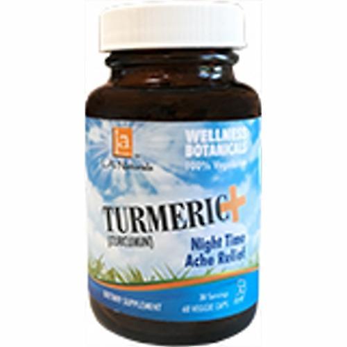 LA Naturals L. A .Naturals Turmeric+ PM Ache Control, 60 Veg Caps (Pack of 2) on Productcaster.