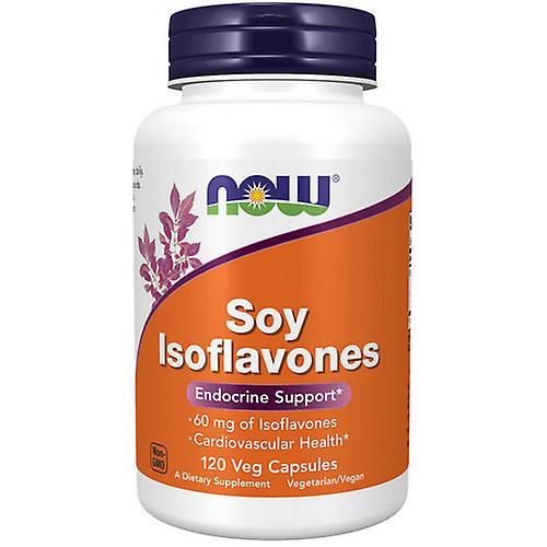 NOW Foods Nu livsmedel Soja Isoflavones, 60 mg, 120 Veg Caps (Förpackning med 4) on Productcaster.