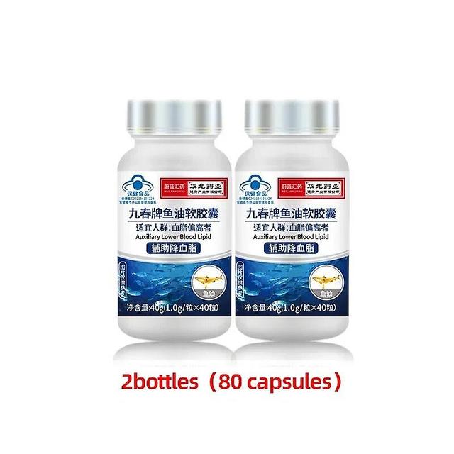 Jinzhaolai Omega 3 Fish Oil Capsules 1000mg Rich In Dha Epa Supplements Health Food Non-gmo Cfda Approve 40pcs/bottle 2bottles 80pcs on Productcaster.