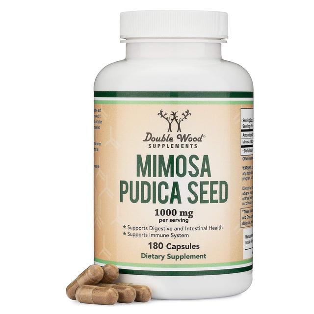 Kaksinkertainen puu Mimosa Pudica Seed 180 kapselia 3 kuukauden toimitus 1000 mg annosta kohti on Productcaster.