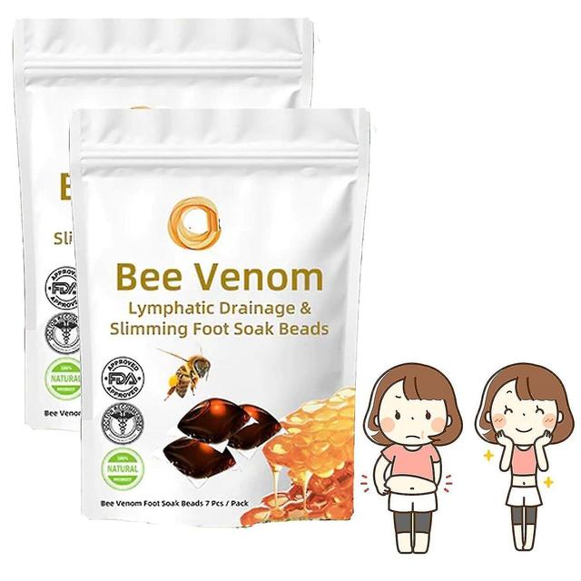 7/14/21PCS Diapason Bee Venom Lymphatic Drainage & Slimming Foot Soak Beads, Relief Relax 2packs on Productcaster.