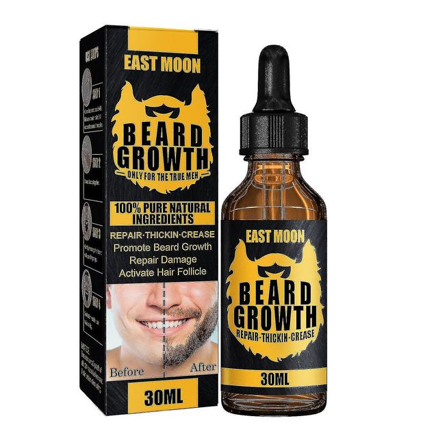 Shihaodian East Moon Beard Growth Essence With Roller Promote Growth Beard Thick Roller Cleaning Care on Productcaster.