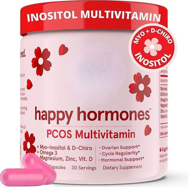 unbrand Happy Hormones,Myo-Inositol & D-Chiro Inositol 40:1 Blend + Omega 3 + Vitamin D3 + Magnesium + Zinc ,Hormone Balance 30 SVG 2 bottles 240pcs on Productcaster.