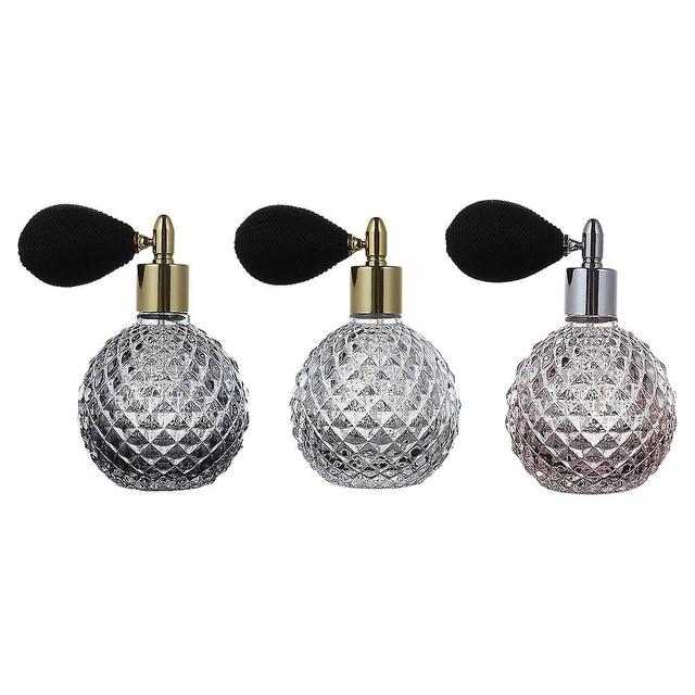 3pcs 100ml Vintage Style Empty Refillable Perfume Spray Bottle with Air Bags 10.50X6.80X6.80CM on Productcaster.