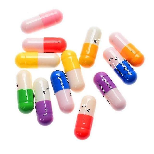 50 Pcs/lot Cute Expression Capsules, Love Pills Put In Wishing Drift Bottle on Productcaster.