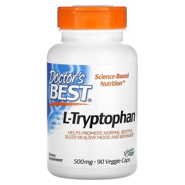 Doctor's Best, L-Tryptophan , 500 mg, 90 Veggie Caps on Productcaster.