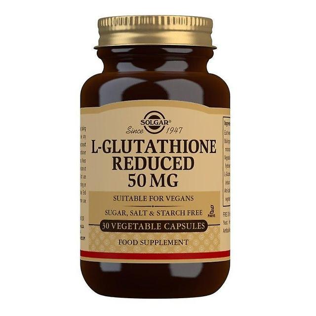 Solgar L-Glutathione 50mg Vegicaps 30 (12536348) on Productcaster.