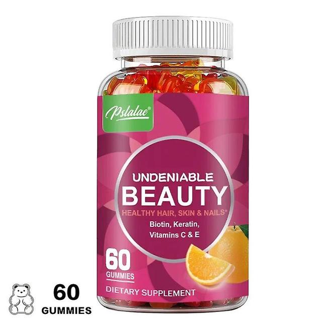 Eccpp Beauty Gummies, Biotin And Keratin Hair Skin Nails Vitamins 60 Gummies on Productcaster.