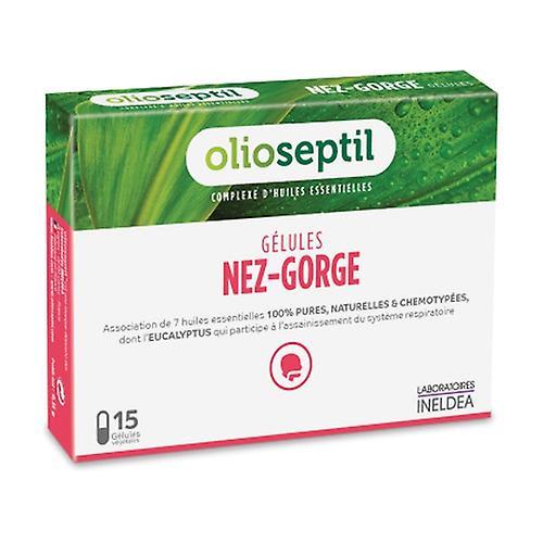 Olioseptil nose and throat 15 capsules on Productcaster.