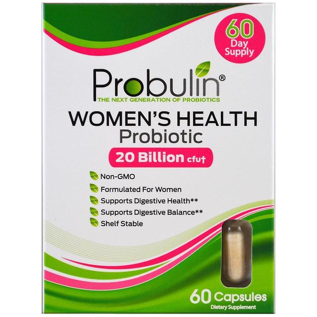 Probulin, Women's Health, Probiotic, 20 Billion CFU, 60 Capsules on Productcaster.