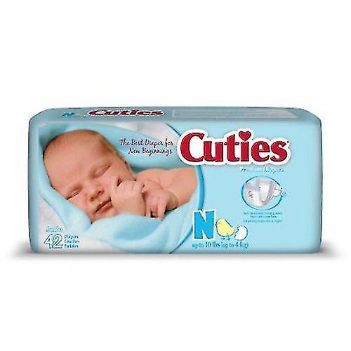 First Quality Unisex Baby Diaper Cuties Tab Closure Newborn Disposable Heavy Absorbency, Count of 4 (Pack of 4) on Productcaster.