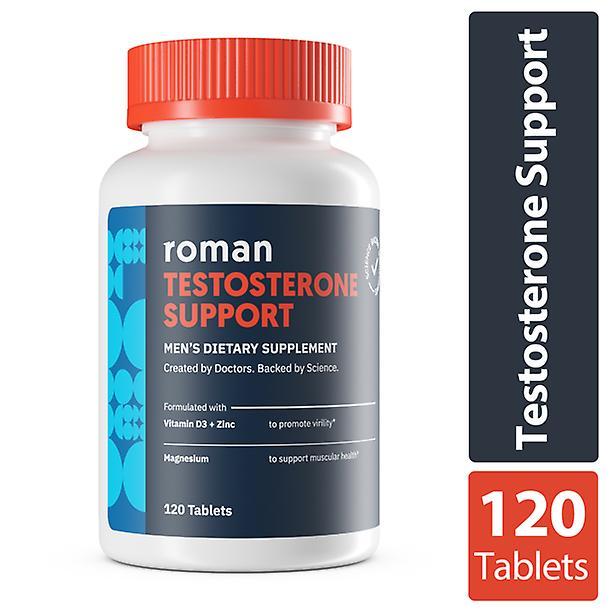 Roman testosterone support supplement for men with vitamin d3, 120 tablets on Productcaster.