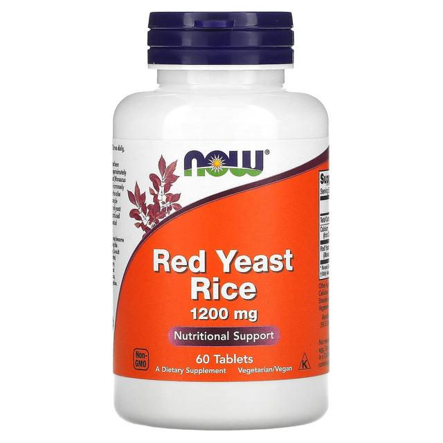 NOW Foods, Red Yeast Rice, 1,200 mg, 60 Tablets on Productcaster.