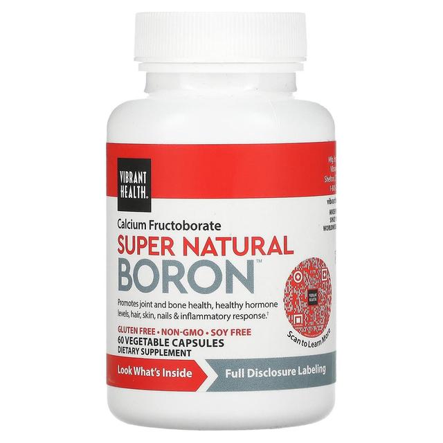 Vibrant Health, Boron, 60 Vegetable Capsules on Productcaster.