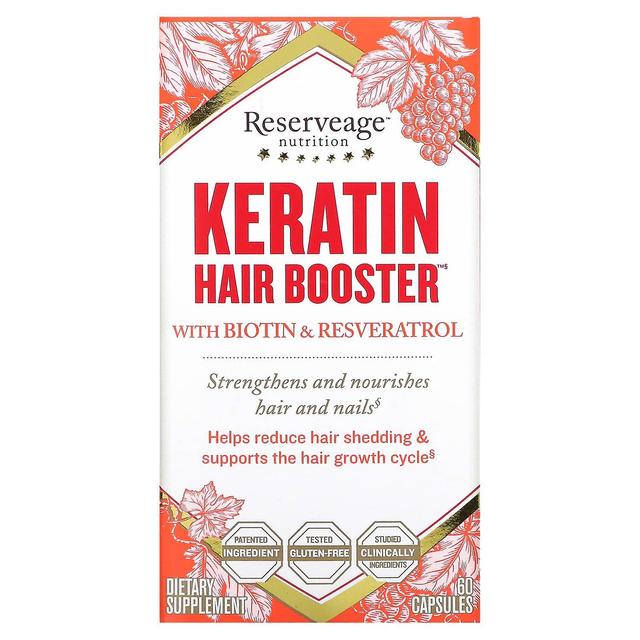 Reserveage Nutrition, Keratin Hair Booster with Biotin & Resveratrol, 60 Capsules on Productcaster.