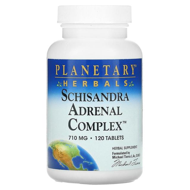 Planetary Herbals, Schisandra Adrenal Complex, 710 mg, 120 Tablets on Productcaster.