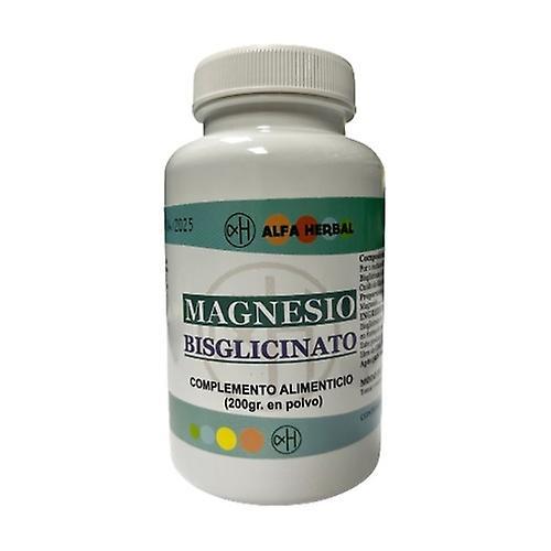 Alfa Herbal Magnesium bisglycinate powder 200 g of powder on Productcaster.