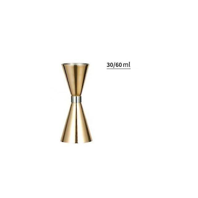 30/45ml 30/60ml 45/60ml Stainless Steel Measure Cup Cocktail Wine Shaker Dual Shot gold 30ml 60ml on Productcaster.