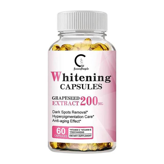 Eccpp Grape Seed Whitening Capsules Dark Spots Remover Brighten Skin Antioxidant Dietary Supplements Easy To Absorb 60pcs on Productcaster.