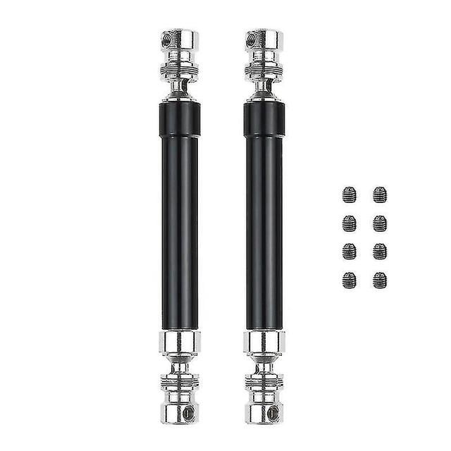 2pcs Metal Cvd Drive Shaft 110-160mm For 1/10 Rc Rock Crawler Axial Scx10 90046 Trx4,black High Qual on Productcaster.