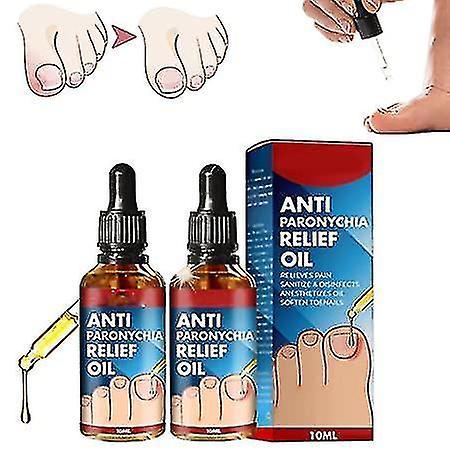 Anti Paronychia Relief Oil, Ingrown Toenail Treatment, Nail Renewal Liquid For Damaged & Discoloration Nail 2pcs on Productcaster.