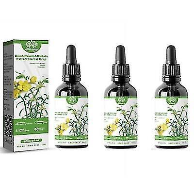 Dendrobium And Mullein Extract Herbal Drops 30ml 3pcs on Productcaster.