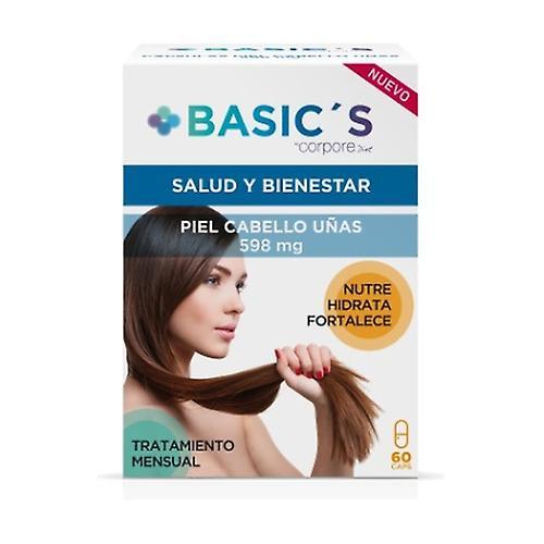 Basics Corpore Basic's Health and wellness Skin hair nails 60 capsules on Productcaster.