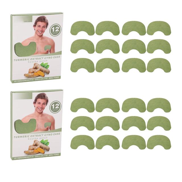 24 Pcs Muscle Building Chest Stickers Soothing Heating Chest Firming Sculpting Patches Decrease Fat Accumulation for Man on Productcaster.