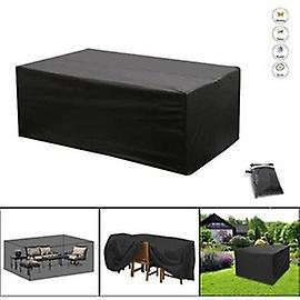 unbrand Housse Salon De Jardin Coleur De Noir 200x160x70cm Mobilier De Jardin on Productcaster.