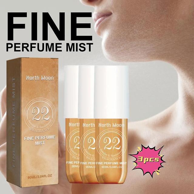 North Moon Perfume Spray Fragrance Natural Fresh Langvarig duft Women's Behind-the-Ear Wrist Perfume Spray Adult (unisex) 3PCS on Productcaster.