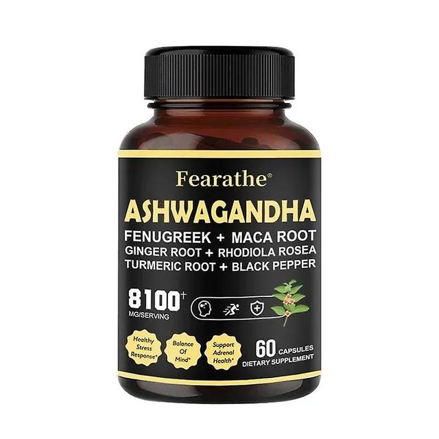 Sofirn Ashwagandha capsules that support energy, focus, physical performance and keep you looking your best 60 count-1 bottle on Productcaster.