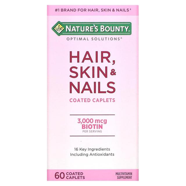 Natures Bounty Nature's Bounty, Hair, Skin & Nails, 60 Coated Caplets on Productcaster.