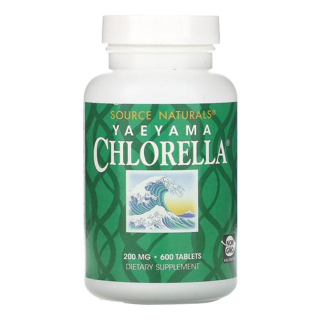 Source Naturals Fuente Naturals, Yaeyama Chlorella, 200 mg, 600 Tabletas on Productcaster.