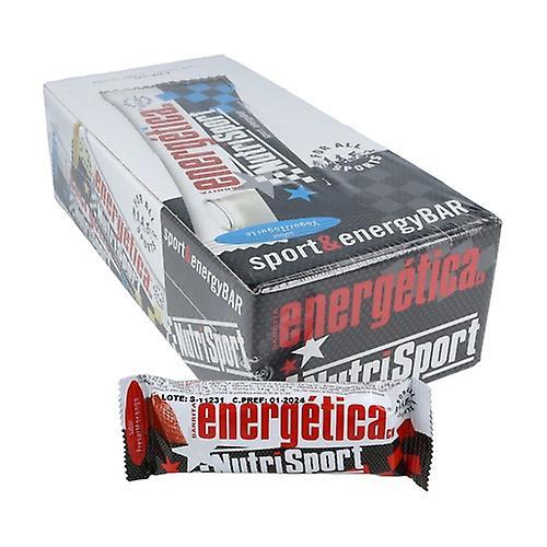 Nutrisport Strawberry energy bar box 24 bars of 44g (Strawberry) on Productcaster.