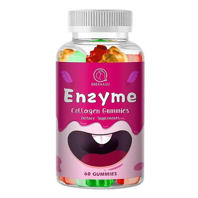 Eccpp Non-gmo Collagen Enzyme Gummies Beauty And Health Slimming Products Break Down Fat Support Joint Skin And Nail Health 60pcs on Productcaster.