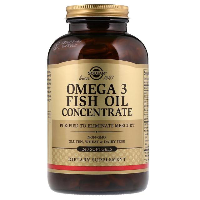 Solgar, Omega-3 Concentrado de Óleo de Peixe, 240 Cápsulas Gelatinosas on Productcaster.