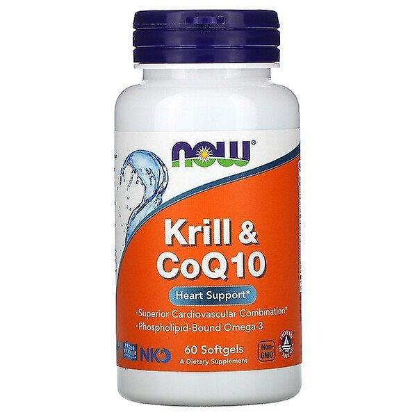 Now Foods, Krill & CoQ10, 60 Softgels on Productcaster.