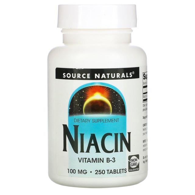 Source Naturals, Niacin, 100 mg, 250 Tabletten on Productcaster.