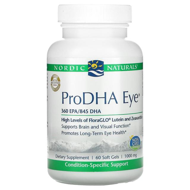 Nordic Naturals, ProDHA Eye, 500 mg, 60 géis moles on Productcaster.