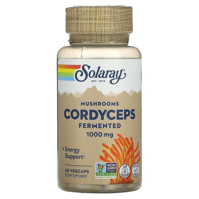 Solaray, Cordyceps, Fermented Mushrooms, 500 mg, 60 VegCaps on Productcaster.