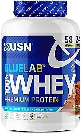 USN Blue Lab Training Powder - Proteína de suero de leche - Crecimiento y recuperación muscular - 2KG Chocolate 5Lb on Productcaster.